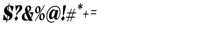 Casta Black Condensed Slanted Font OTHER CHARS