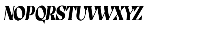 Casta Black Condensed Slanted Font UPPERCASE