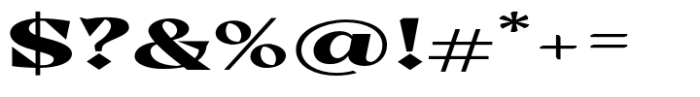 Casta Black Expanded Font OTHER CHARS
