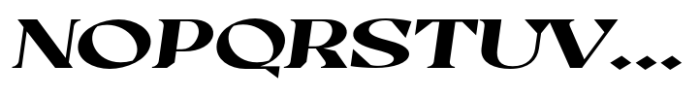 Casta Bold Expanded Slanted Font UPPERCASE