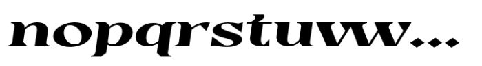Casta Bold Expanded Slanted Font LOWERCASE