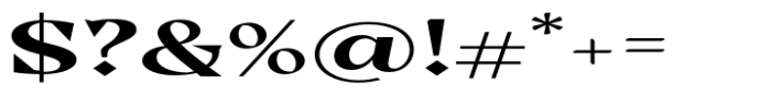 Casta Bold Expanded Font OTHER CHARS