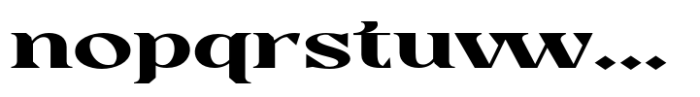 Casta Bold Expanded Font LOWERCASE