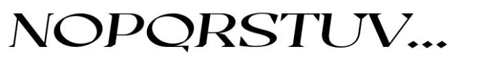 Casta Expanded Slanted Font UPPERCASE