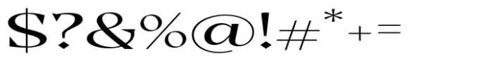 Casta Expanded Font OTHER CHARS