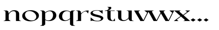 Casta Expanded Font LOWERCASE