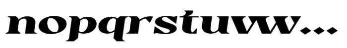 Casta Extra Bold Expanded Slanted Font LOWERCASE