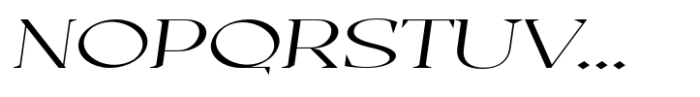 Casta Extra Light Expanded Slanted Font UPPERCASE