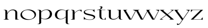 Casta Extra Light Expanded Font LOWERCASE