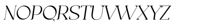 Casta Extra Light Slanted Font UPPERCASE
