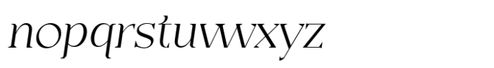Casta Extra Light Slanted Font LOWERCASE
