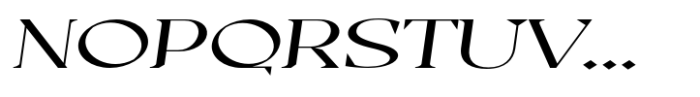 Casta Light Expanded Slanted Font UPPERCASE
