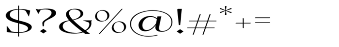 Casta Light Expanded Font OTHER CHARS