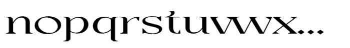 Casta Light Expanded Font LOWERCASE