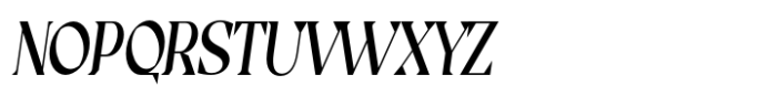 Casta Medium Condensed Slanted Font UPPERCASE