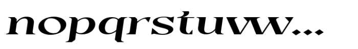 Casta Medium Expanded Slanted Font LOWERCASE