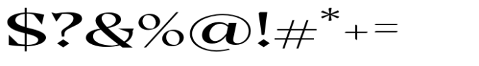 Casta Medium Expanded Font OTHER CHARS