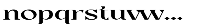 Casta Medium Expanded Font LOWERCASE