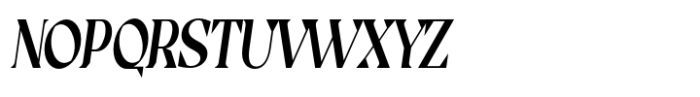 Casta Semi Bold Condensed Slanted Font UPPERCASE