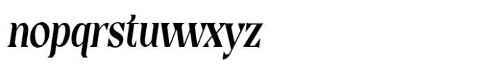 Casta Semi Bold Condensed Slanted Font LOWERCASE