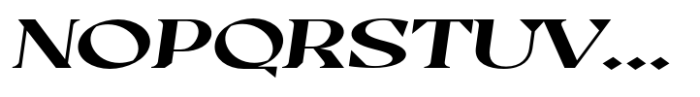Casta Semi Bold Expanded Slanted Font UPPERCASE