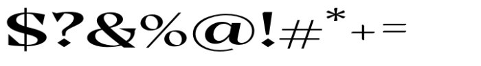 Casta Semi Bold Expanded Font OTHER CHARS