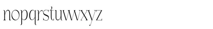 Casta Thin Condensed Font LOWERCASE