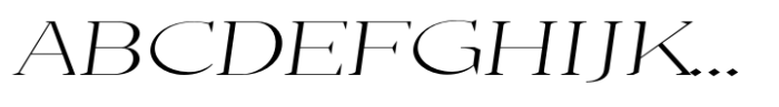 Casta Thin Expanded Slanted Font UPPERCASE