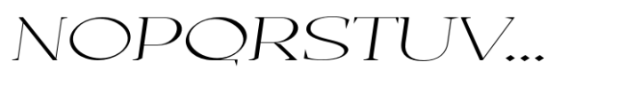 Casta Thin Expanded Slanted Font UPPERCASE