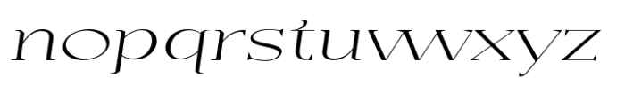 Casta Thin Expanded Slanted Font LOWERCASE