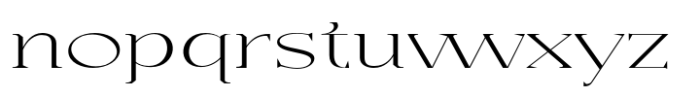 Casta Thin Expanded Font LOWERCASE