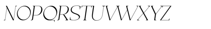 Casta Thin Slanted Font UPPERCASE