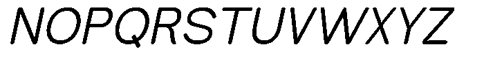 Castelle Italic Font UPPERCASE