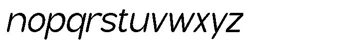 Castelle Italic Font LOWERCASE