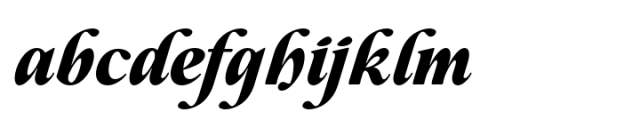Casthago Extra Bold Italic Font LOWERCASE