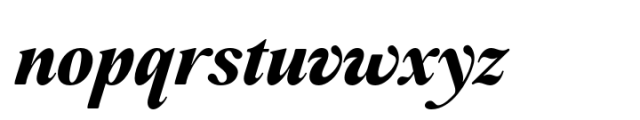 Casthago Extra Bold Italic Font LOWERCASE