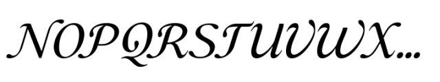 Casthago Italic Variable Font UPPERCASE