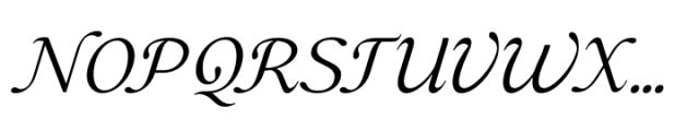Casthago Light Italic Font UPPERCASE