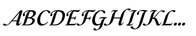 Casthago Medium Italic Font UPPERCASE