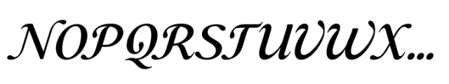 Casthago Medium Italic Font UPPERCASE