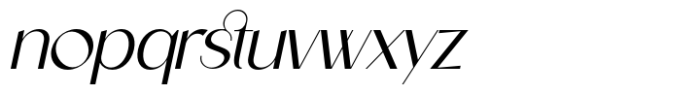 Castillet Italic Font LOWERCASE