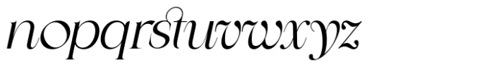 Castillet Serif Italic Font LOWERCASE