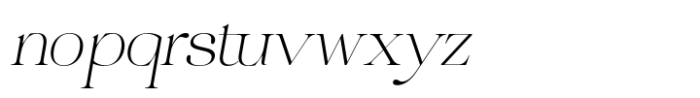 Castina serif Display Light Italic Font LOWERCASE