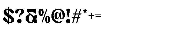 Castio Regular Font OTHER CHARS
