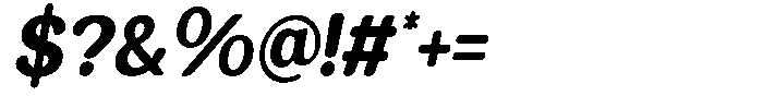 Castle Of Avenue Bold Italic Font OTHER CHARS