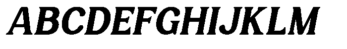 Castle Of Avenue Bold Italic Font UPPERCASE