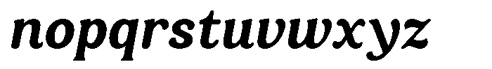 Castle Of Avenue Bold Italic Font LOWERCASE