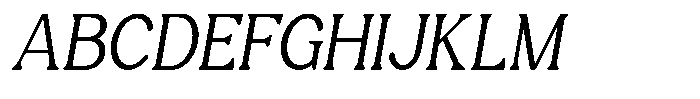Castle Of Avenue Extra Light Italic Font UPPERCASE