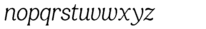 Castle Of Avenue Extra Light Italic Font LOWERCASE