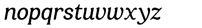 Castle Of Avenue Italic Font LOWERCASE